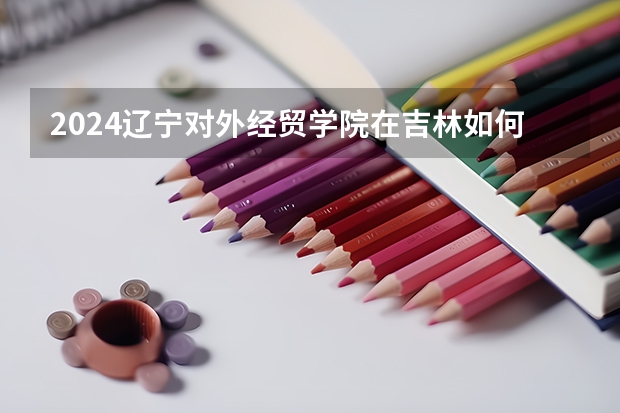 2024遼寧對外經貿學院在吉林如何招生