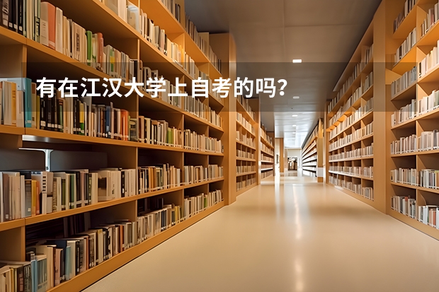 有在江漢大學上自考的嗎？