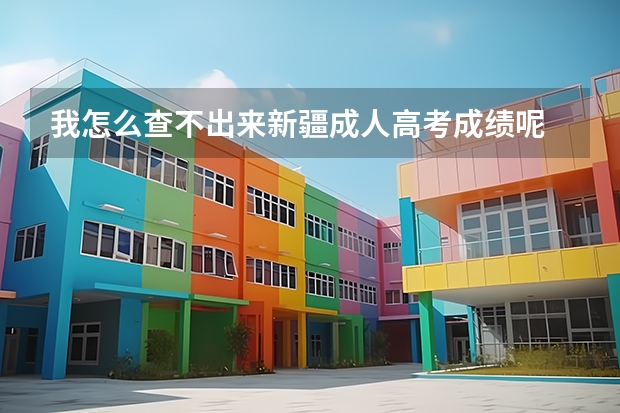 我怎么查不出來新疆成人高考成績呢 ？誰能幫我找到網址 、