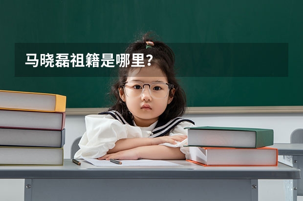 馬曉磊祖籍是哪里？