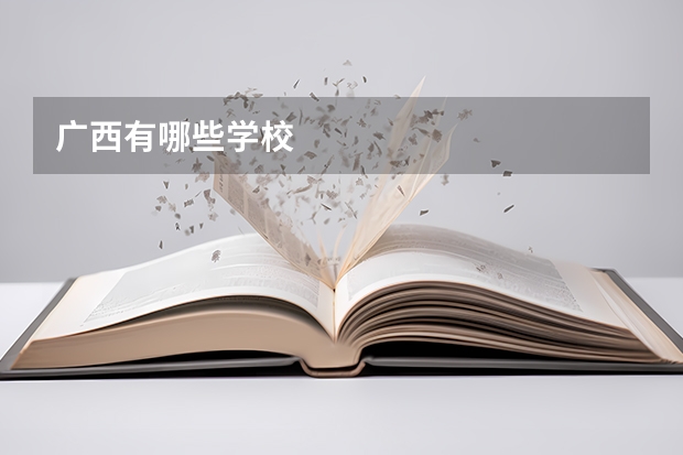 廣西有哪些學校