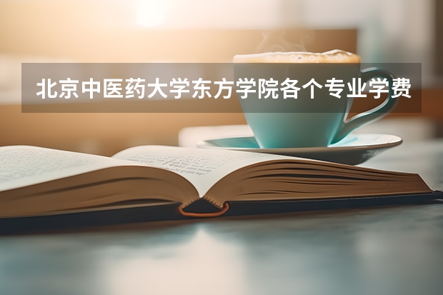 北京中醫藥大學東方學院各個專業學費是多少