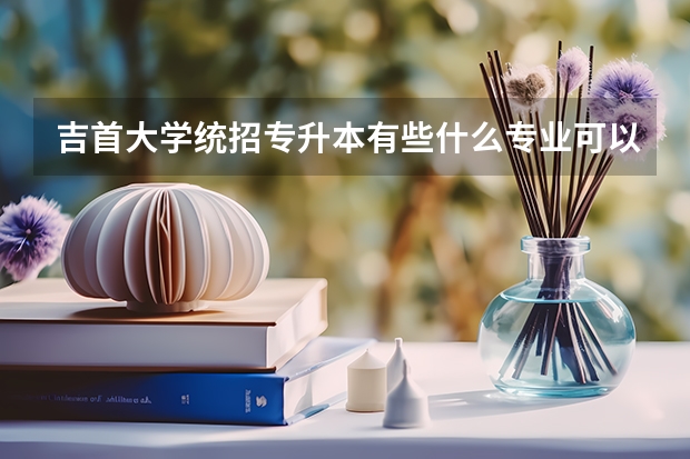 吉首大學(xué)統(tǒng)招專升本有些什么專業(yè)可以報(bào)考？