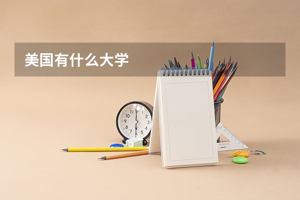 美國有什么大學