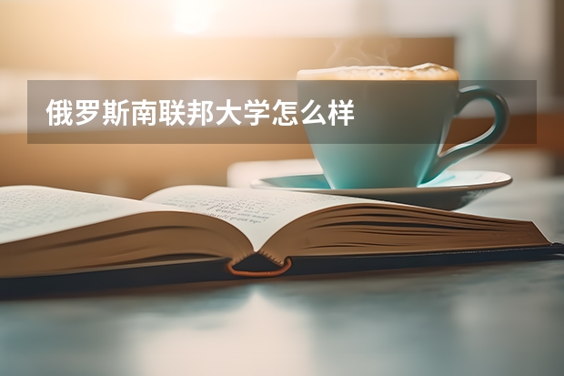 俄羅斯南聯(lián)邦大學(xué)怎么樣