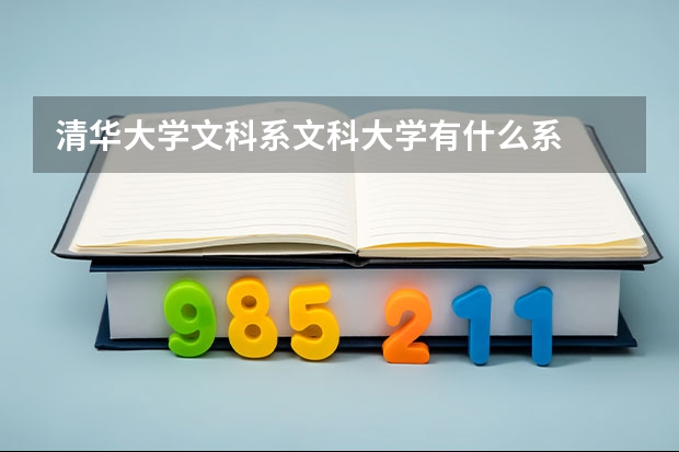 清華大學(xué)文科系文科大學(xué)有什么系