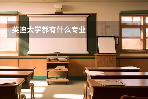 英迪大學(xué)都有什么專業(yè)