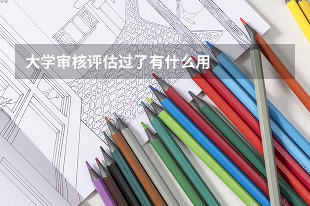 大學審核評估過了有什么用