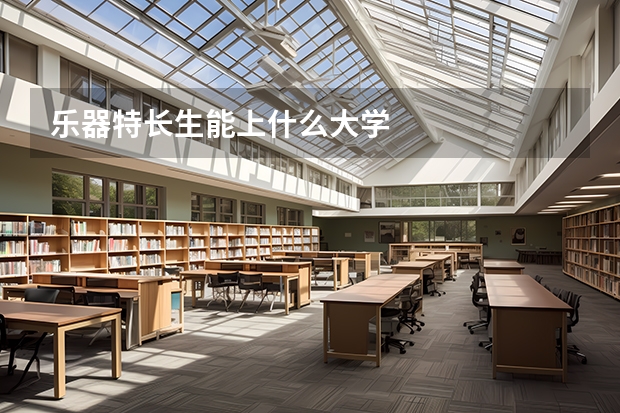 樂器特長生能上什么大學