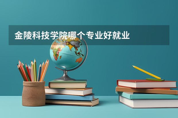 金陵科技學院哪個專業好就業