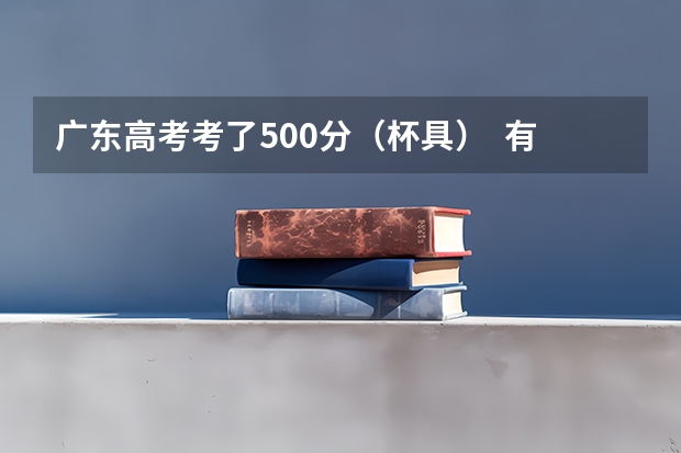 廣東高考考了500分（杯具）  有什么好的3A的學校讀