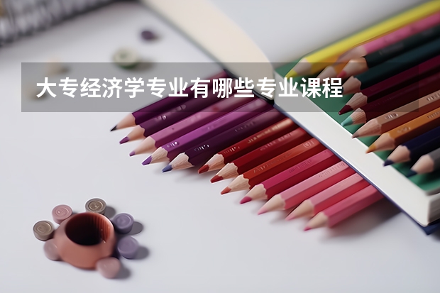 大專經濟學專業有哪些專業課程
