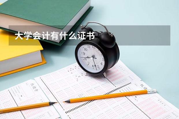 大學(xué)會計有什么證書