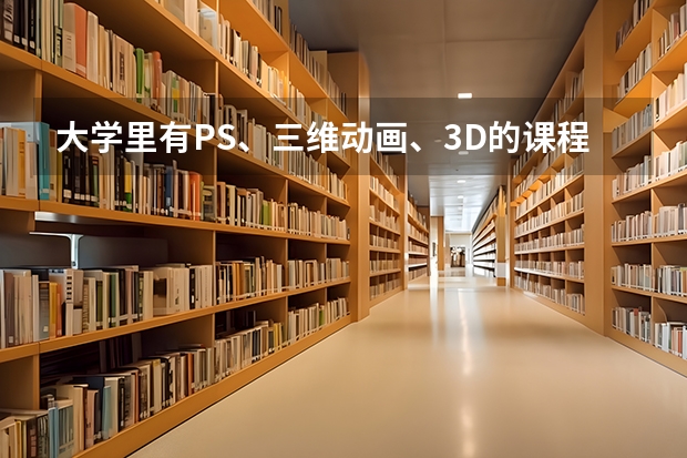 大學(xué)里有PS、三維動(dòng)畫、3D的課程嗎？