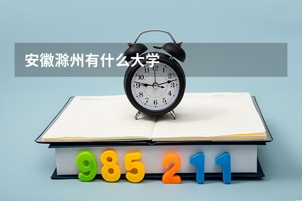 安徽滁州有什么大學