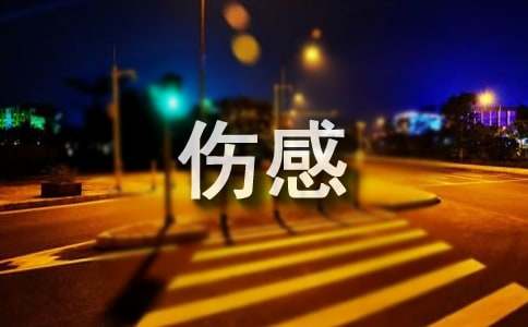 精選傷感的歌詞2條