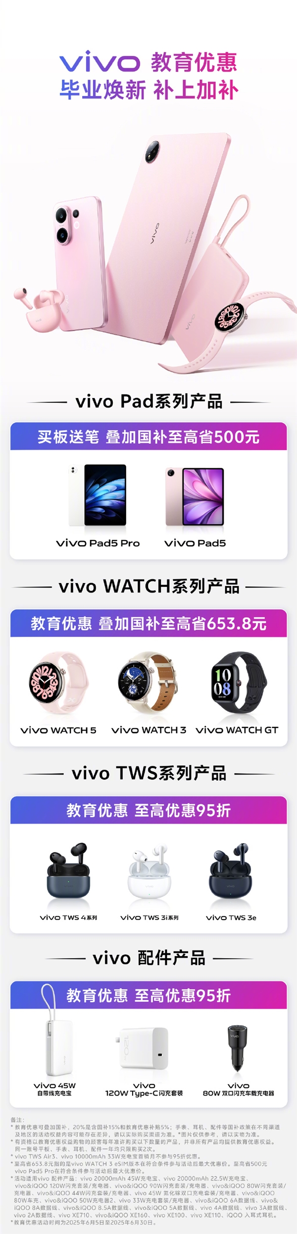 vivo教育優惠來了：買平板送手寫筆 疊加國補高省500元