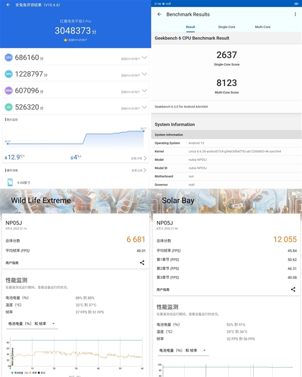 紅魔電競(jìng)平板3 Pro上手：性能火力全開 9英寸板王