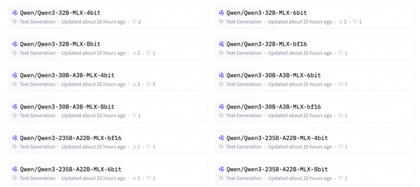 為國行蘋果智能做準備！阿里巴巴發布升級版Qwen3：全系適配蘋果MLX架構