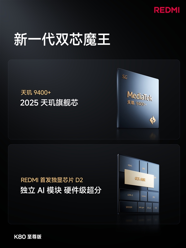 REDMI史上豪華性能旗艦！REDMI K80至尊版參數出爐